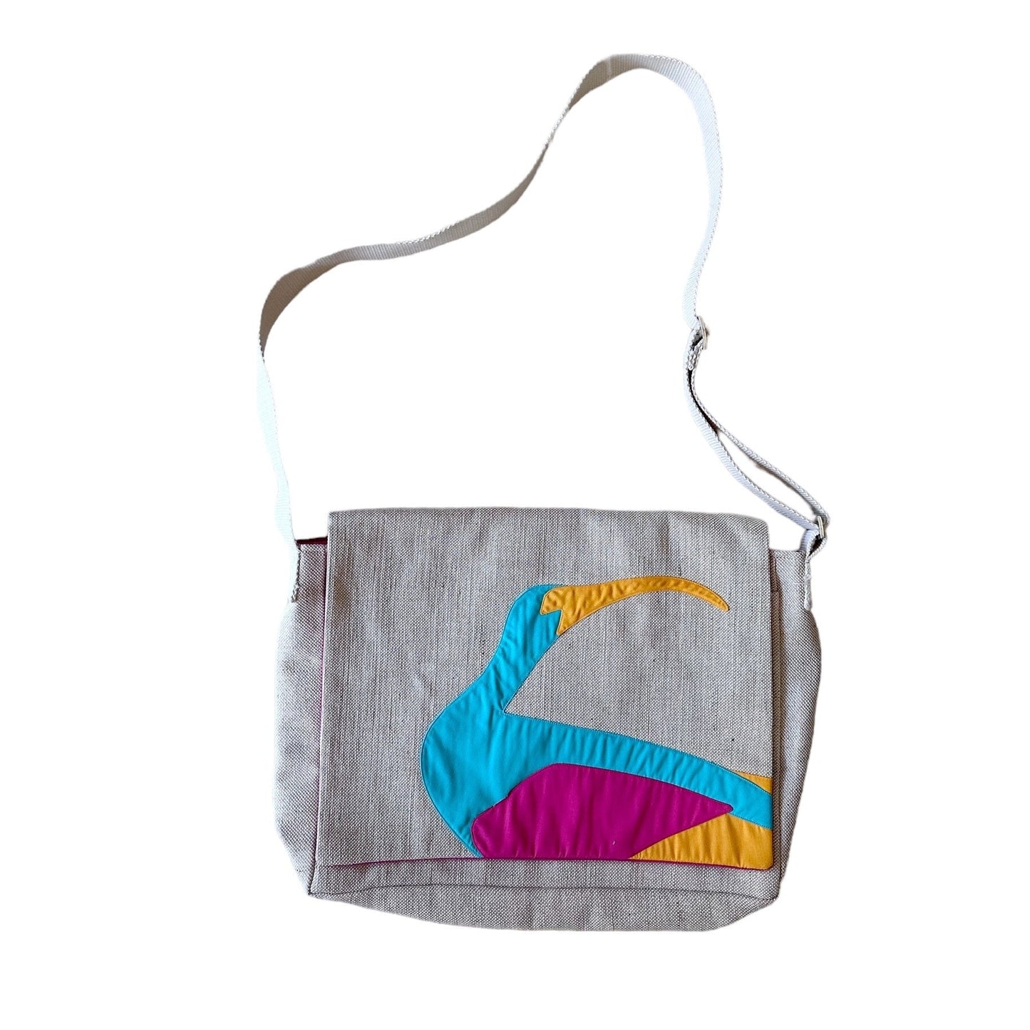 Ibis Messenger Bag in Hot Pink