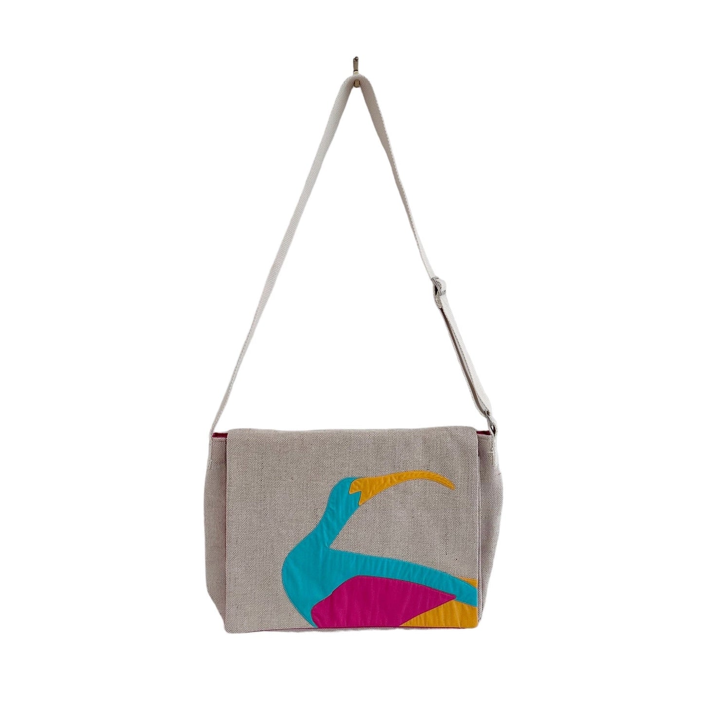 Ibis Messenger Bag in Hot Pink