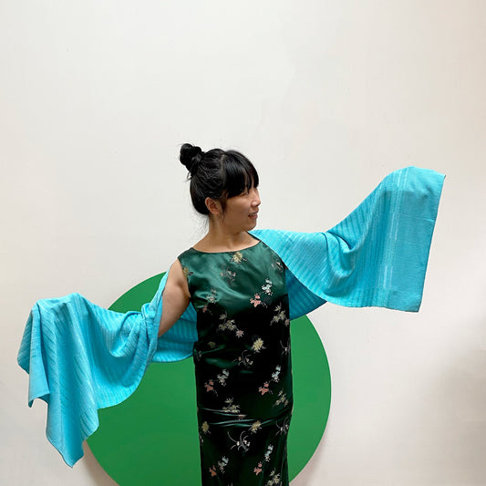 Mie Meh Shawl, Hand-Loomed - Sea Scarves and shawls WEFTshop