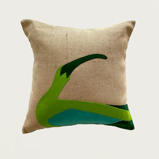Ibis Cushion in Green WEFTshop Green - 40cm 