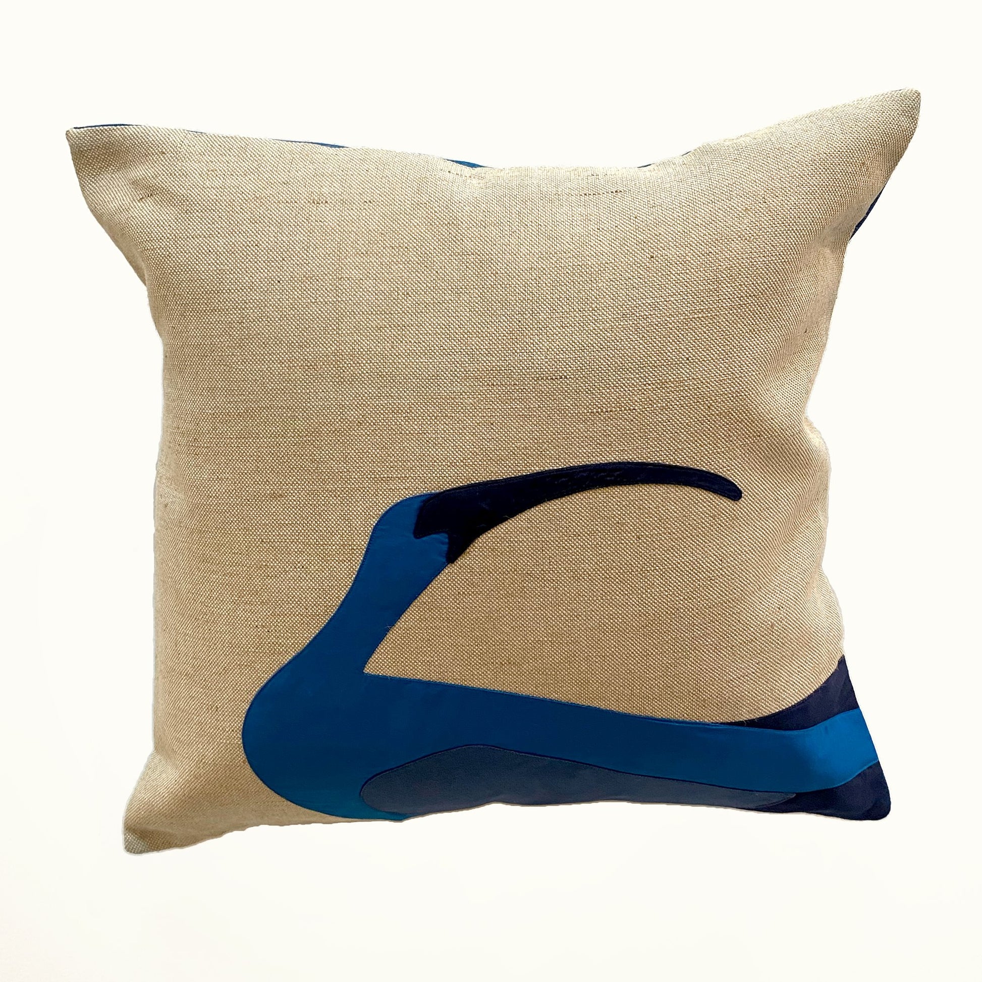 Ibis Cushion in Navy Blue WEFTshop 50cm 