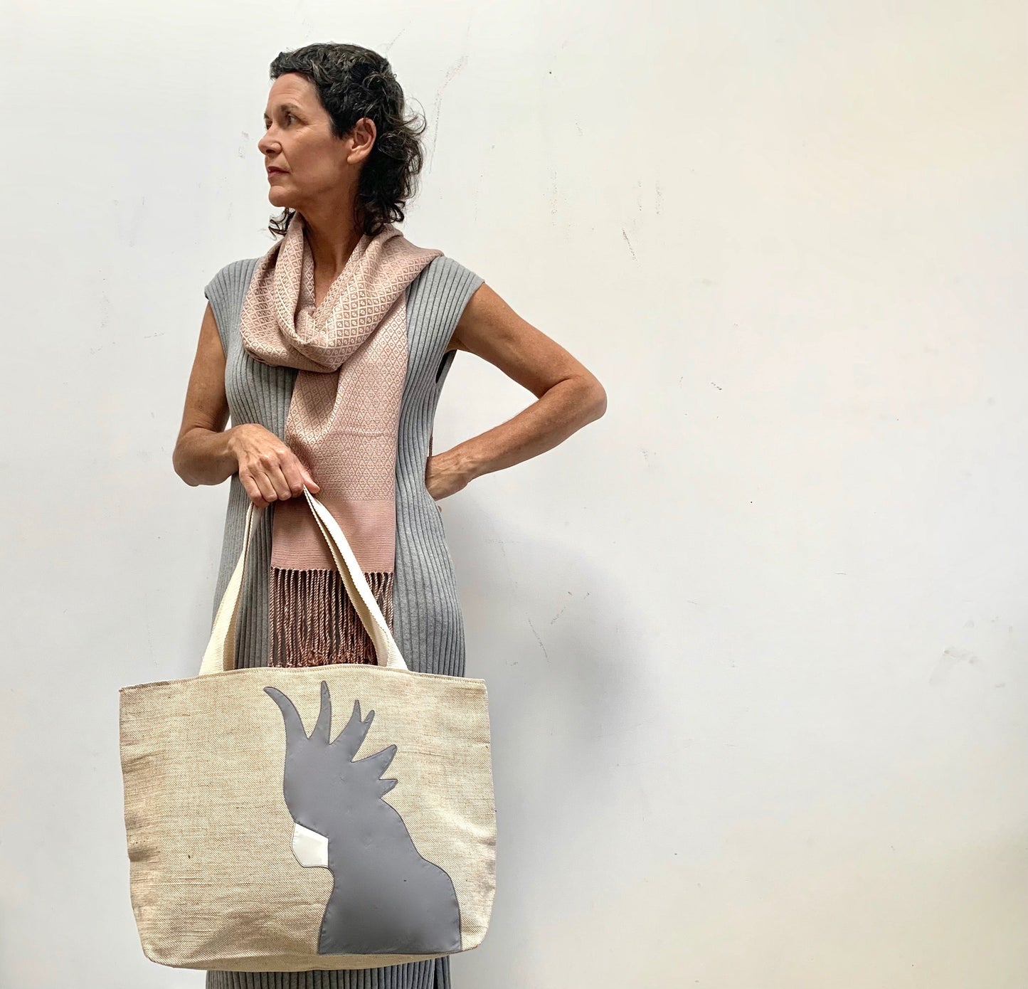 Cockatoo Tote in Grey