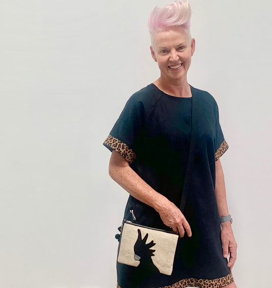 Cockatoo Jute Crossbody Bag Mini WEFTshop