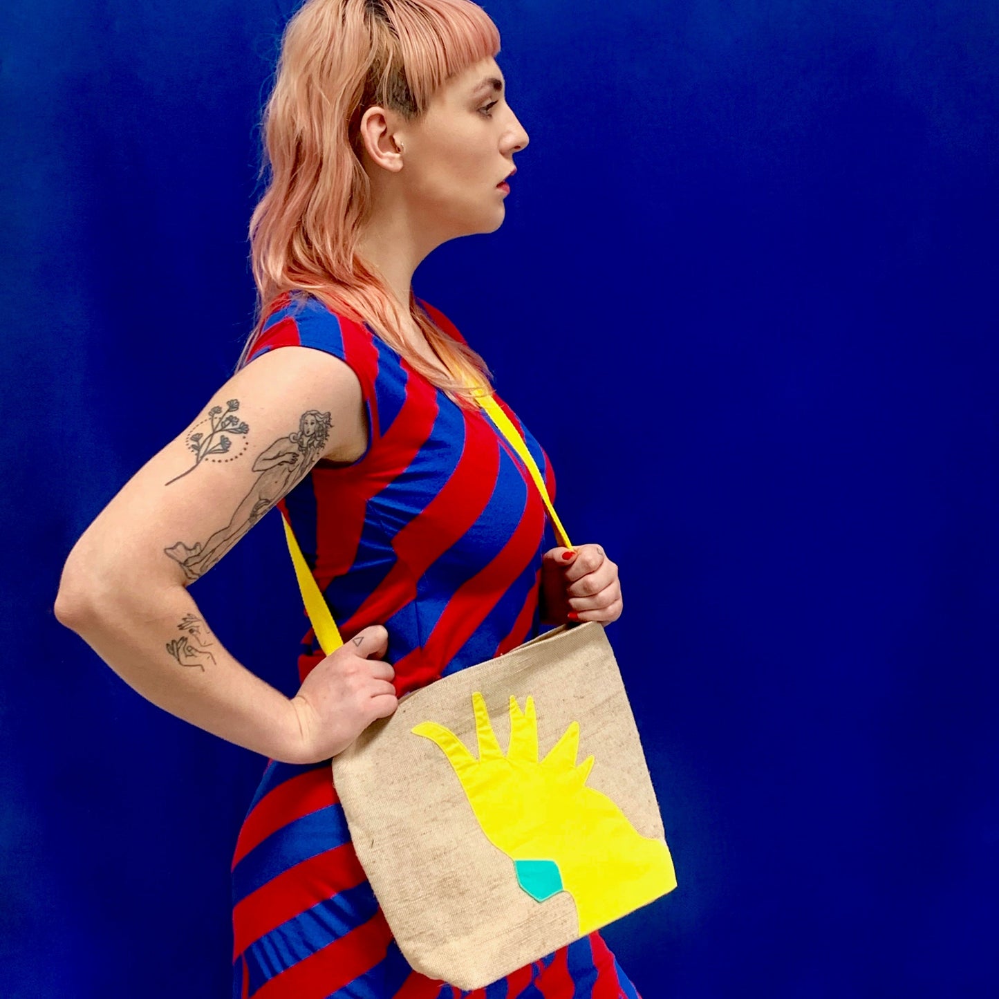 Cockatoo Crossbody Shoulder Bag in Yellow