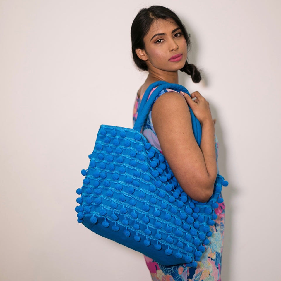 Ha Leh Tote in Blue