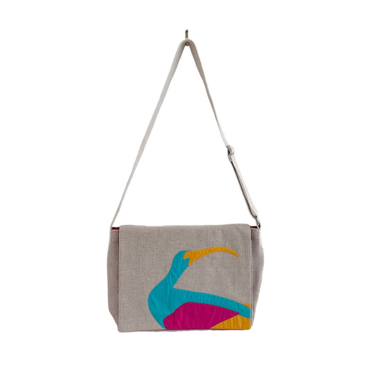 Ibis Messenger Bag in Hot Pink