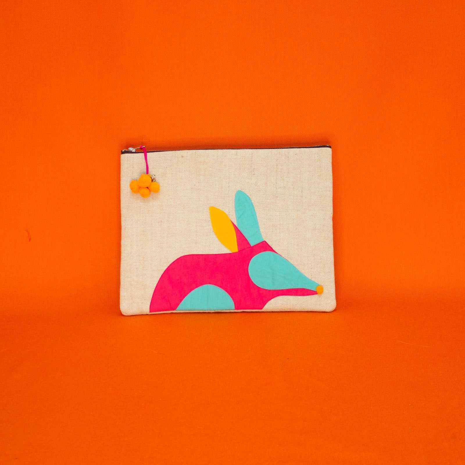 Bilby Laptop Wallet in Hot Pink and Aqua Bags and purses WEFTshop 
