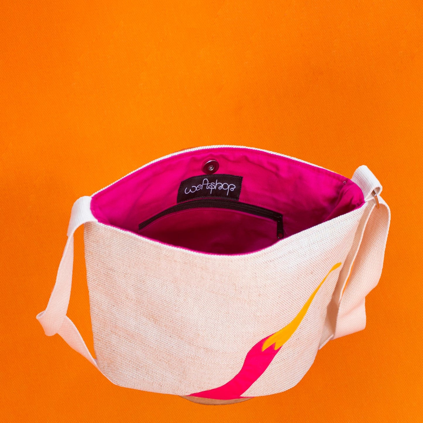 Ibis Crossbody Shoulder Bag in Hot Pink WEFTshop 