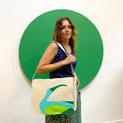 Ibis Messenger Bag in Lime Green Bags and purses WEFTshop 