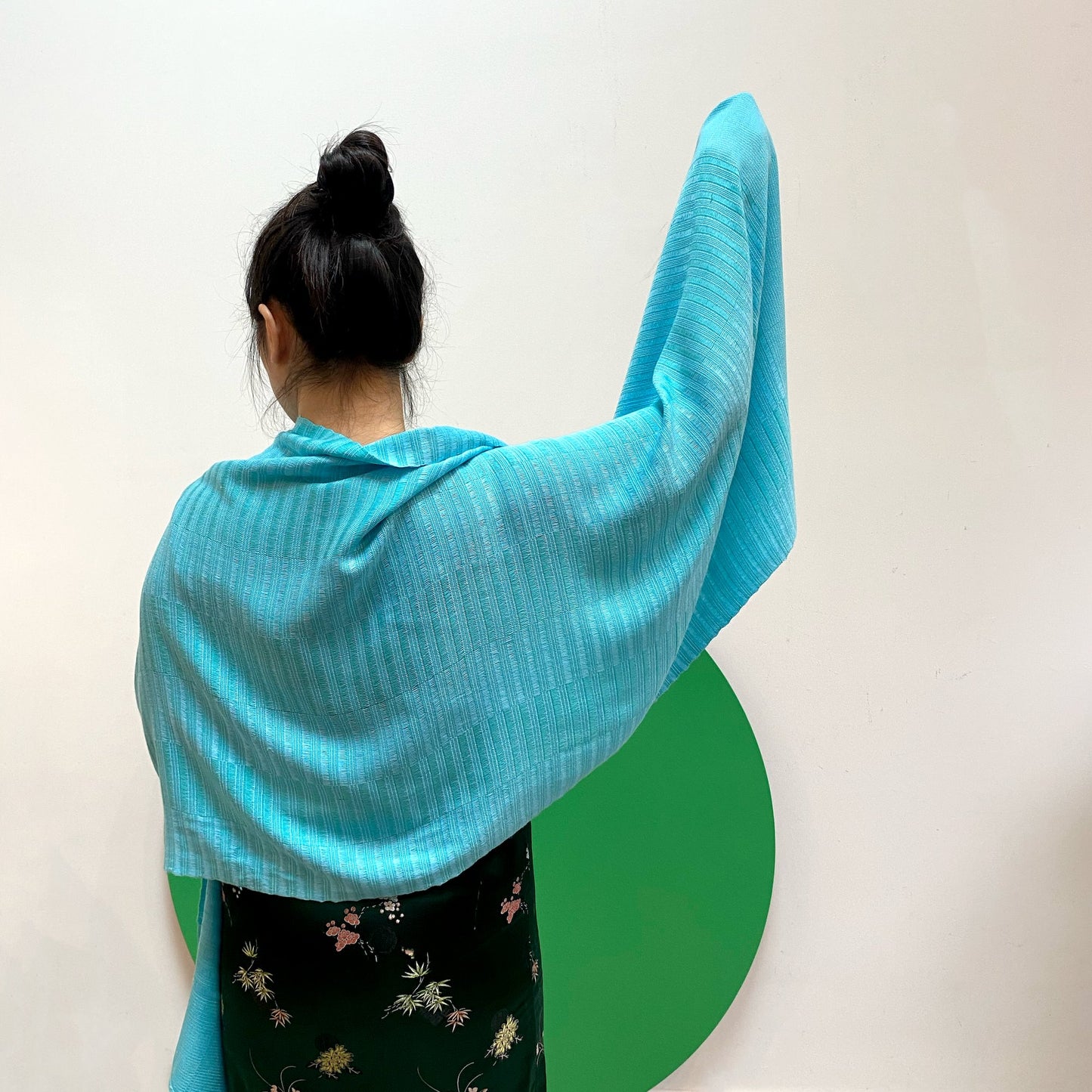 Mie Meh Shawl, Hand-Loomed - Sea Scarves and shawls WEFTshop 