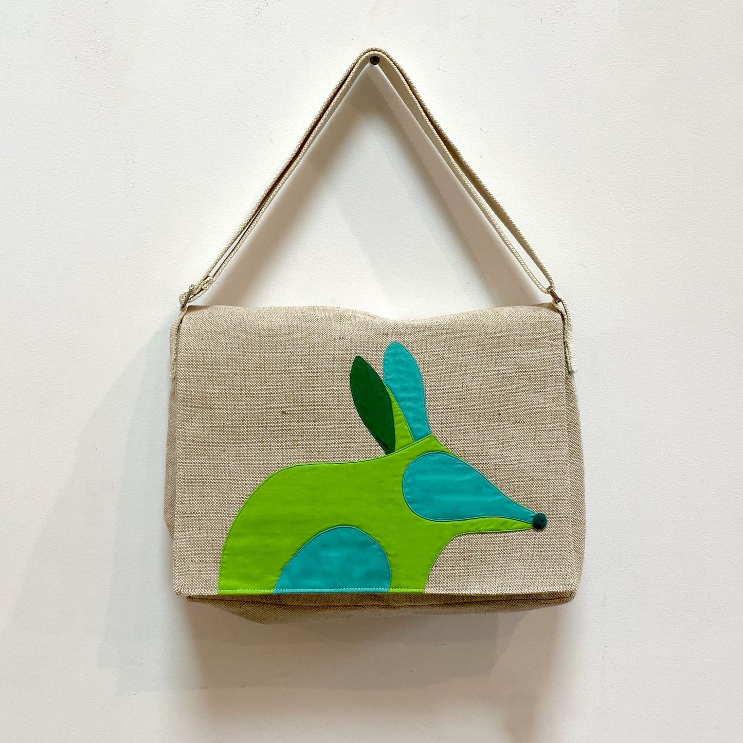Bilby Messenger Bag in Lime Green Bags and purses WEFTshop 