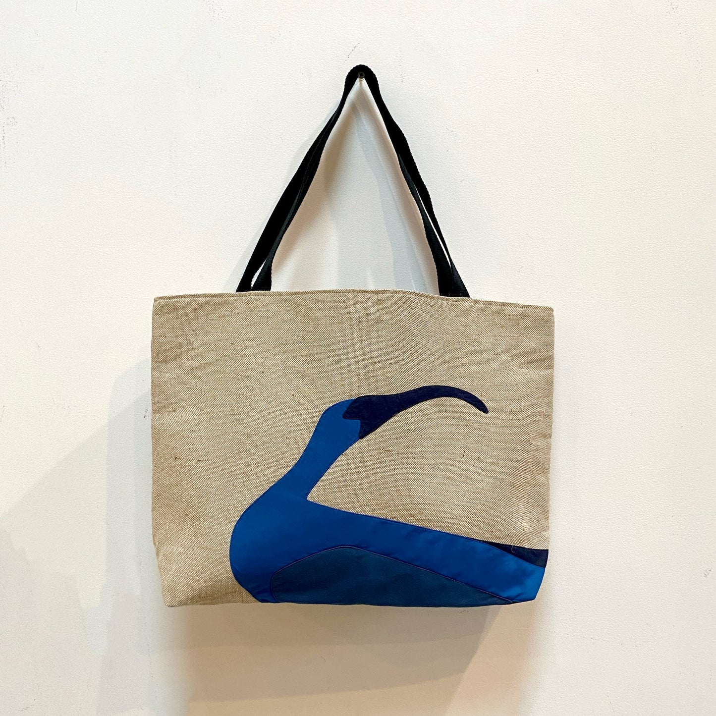 Ibis Jute Tote in Navy Blue Bags and purses WEFTshop 