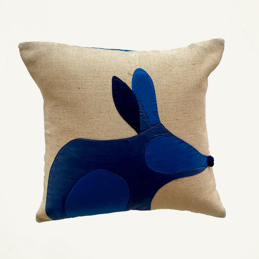 Bilby Cushion in Navy Blue WEFTshop 40cm 