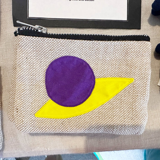 Peace Purse in Purple and Yellow WEFTshop 