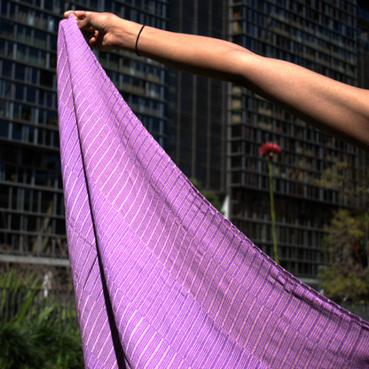 Mie Meh Shawl, Hand-Loomed - Lavender