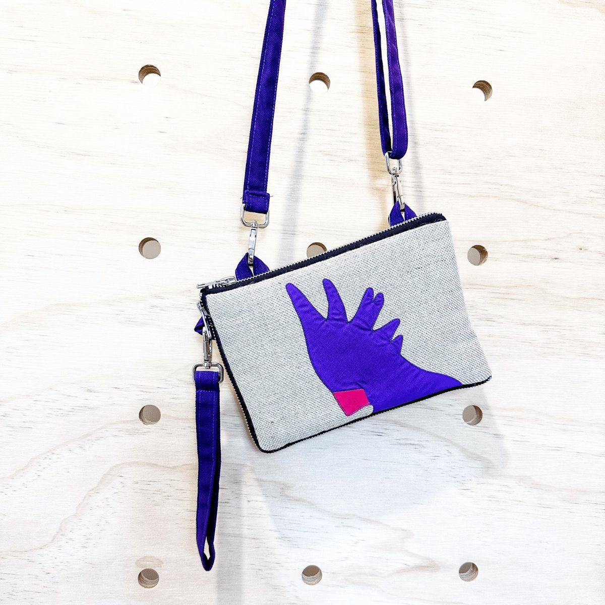 Cockatoo Crossbody Bag Mini in Purple WEFTshop 