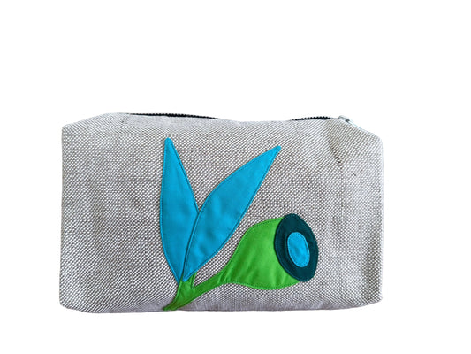 Gumnut Leaf Makeup Bag in Green WEFTshop 