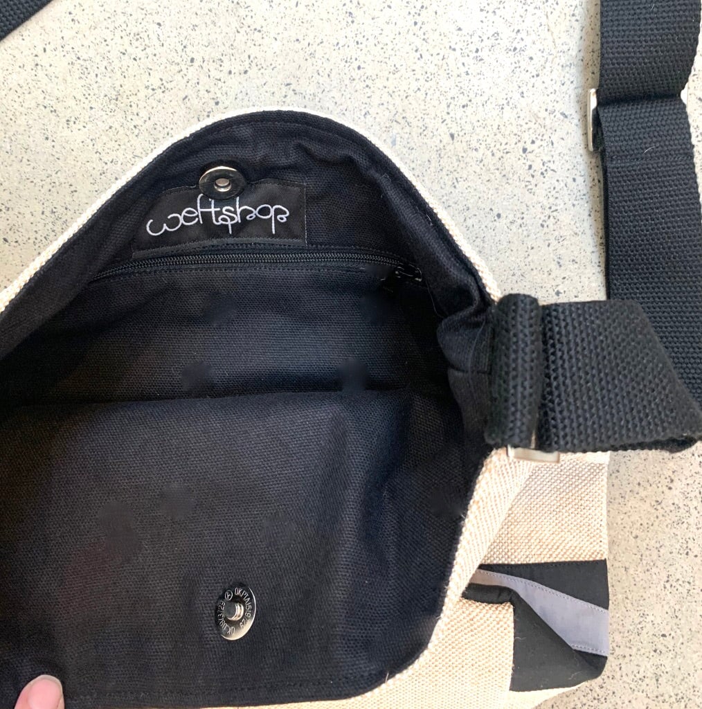 Ibis Crossbody Shoulder Bag in Grey WEFTshop 
