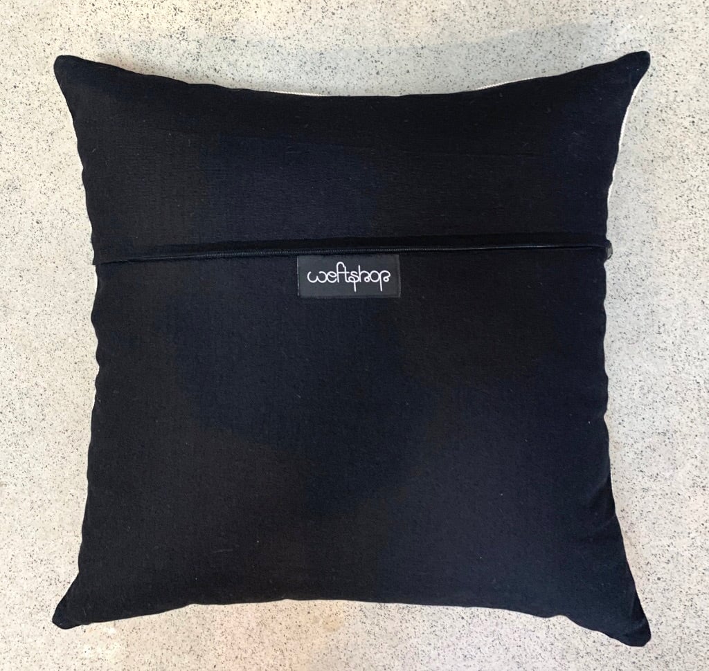 Bilby Cushion in Grey and Black WEFTshop 