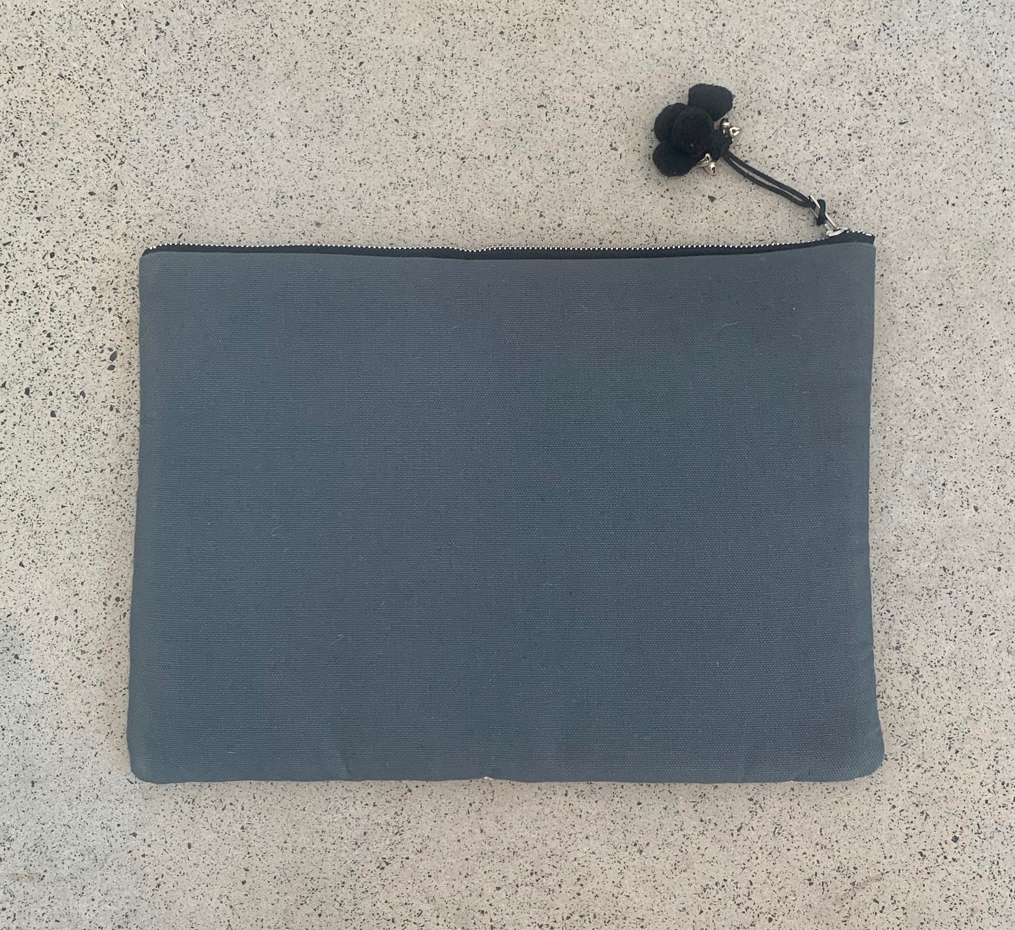 Gumnut Leaf Laptop Sleeve in Grey and Black Bags and purses WEFTshop 