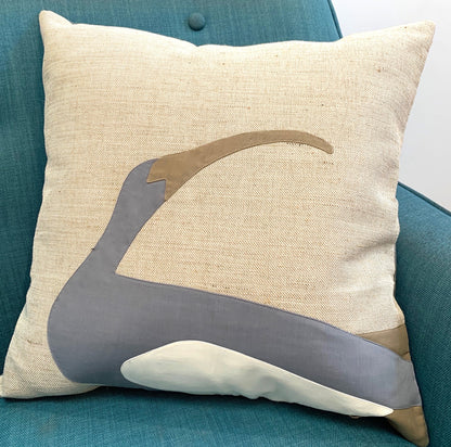 Ibis Cushion in Grey WEFTshop 